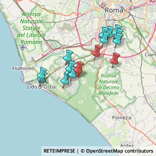Mappa Via Mario Pilati, 00124 Roma RM, Italia (7.05813)