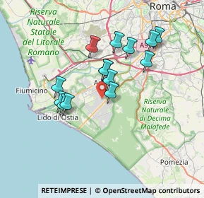 Mappa Via Cherilo di Samo, 00124 Roma RM, Italia (6.37429)