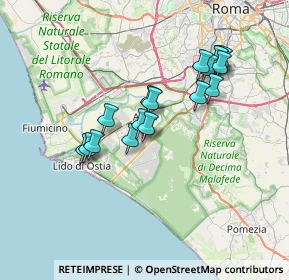 Mappa Via Cherilo di Samo, 00124 Roma RM, Italia (6.54235)