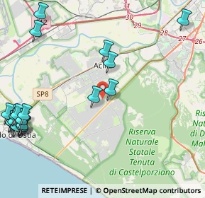 Mappa Via Cherilo di Samo, 00124 Roma RM, Italia (6.433)