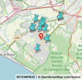 Mappa Via Cherilo di Samo, 00124 Roma RM, Italia (2.80833)