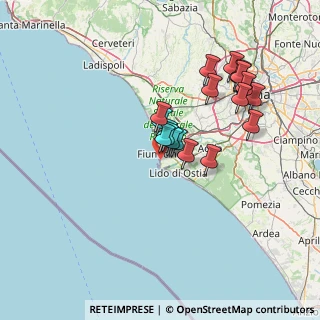 Mappa Via delle Chiglie, 00054 Fiumicino RM, Italia (13.6895)