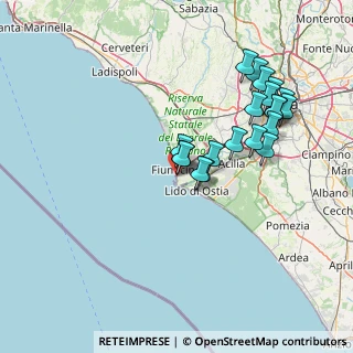 Mappa Via delle Chiglie, 00054 Fiumicino RM, Italia (15.25)