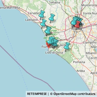 Mappa Via delle Chiglie, 00054 Fiumicino RM, Italia (17.722)