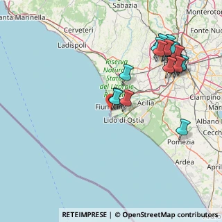 Mappa Via delle Chiglie, 00054 Fiumicino RM, Italia (19.6895)