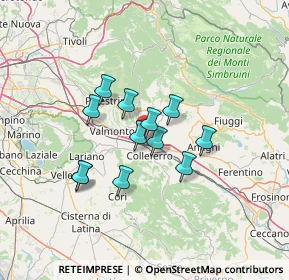 Mappa 00038 Colleferro RM, Italia (10.5275)