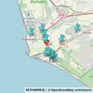 Mappa Via Giovanni Di Vilio, 00054 Fiumicino RM, Italia (2.82545)