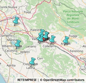 Mappa Via le Mura, 00038 Valmontone RM, Italia (9.53636)
