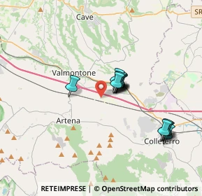 Mappa Via le Mura, 00038 Valmontone RM, Italia (3.08571)