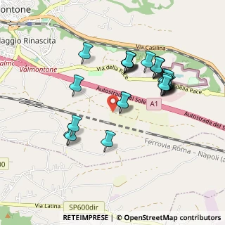 Mappa Via le Mura, 00038 Valmontone RM, Italia (0.94643)