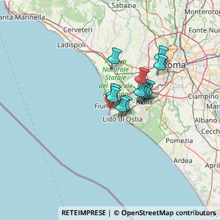 Mappa Via Vincenzo Ciaravolo, 00054 Fiumicino RM, Italia (9.77)