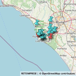 Mappa Via Vincenzo Ciaravolo, 00054 Fiumicino RM, Italia (7.815)