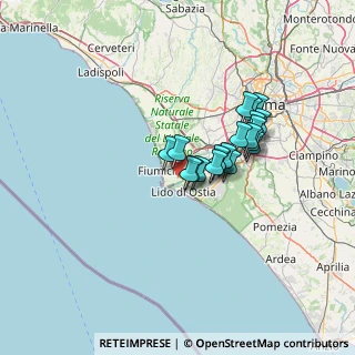 Mappa Via Doberdò, 00054 Fiumicino RM, Italia (10.5355)