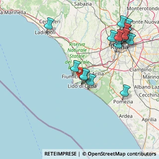Mappa Via Doberdò, 00054 Fiumicino RM, Italia (20.305)