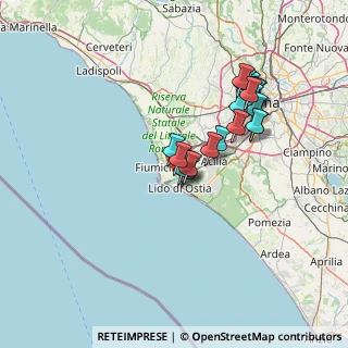 Mappa Via Doberdò, 00054 Fiumicino RM, Italia (12.777)