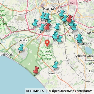 Mappa Via della Monotype, 00128 Roma RM, Italia (8.9575)
