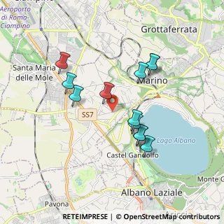Mappa Via delle Ginestre, 00047 Marino RM, Italia (1.71333)