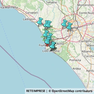 Mappa Via William D'altri, 00054 Fiumicino RM, Italia (9.0075)