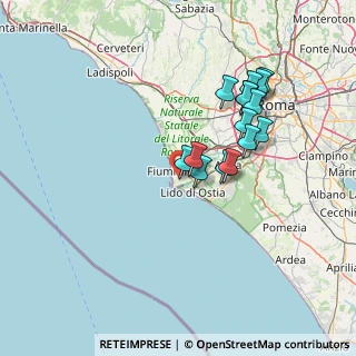Mappa Via William D'altri, 00054 Fiumicino RM, Italia (13.68267)