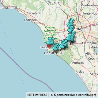 Mappa Via William D'altri, 00054 Fiumicino RM, Italia (12.2655)