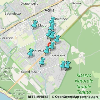 Mappa Via Pasquale Anfossi, 00124 Roma RM, Italia (1.50571)