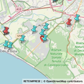 Mappa Via Pasquale Anfossi, 00124 Roma RM, Italia (6.216)