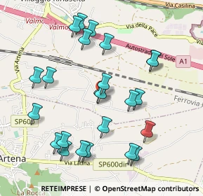 Mappa Via Colle Santo Giudico Snc, 00038 Valmontone RM, Italia (1.09167)