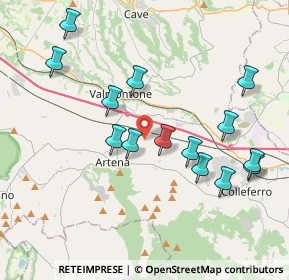 Mappa Via Colle Santo Giudico Snc, 00038 Valmontone RM, Italia (4.22143)