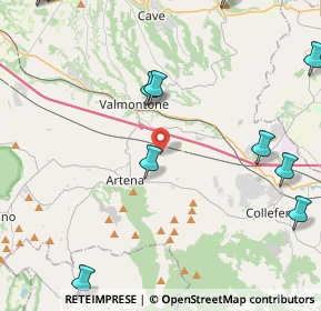 Mappa Via Colle Santo Giudico Snc, 00038 Valmontone RM, Italia (7.155)