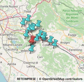 Mappa Via Colle Santo Giudico Snc, 00038 Valmontone RM, Italia (9.69412)