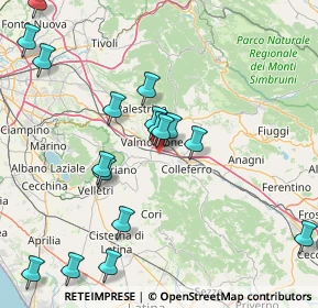 Mappa Via Colle Santo Giudico Snc, 00038 Valmontone RM, Italia (19.18176)