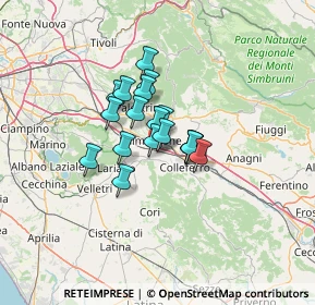 Mappa Via Colle Santo Giudico Snc, 00038 Valmontone RM, Italia (8.49)