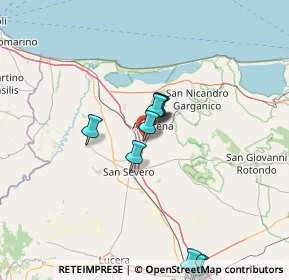 Mappa S.S89 Garganica - Km9, 71011 Apricena FG, Italia (18.88182)