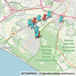 Mappa Via Carlo Pedrotti, 00124 Roma RM, Italia (2.93545)