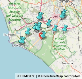 Mappa Via Antonio Lotti 234 00124 Axa Casalpalocco Acilia EUR Ostia, 00124 Roma RM, Italia (6.96533)