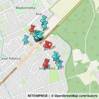 Mappa Via Antonio Bazzini, 00124 Roma RM, Italia (0.8165)