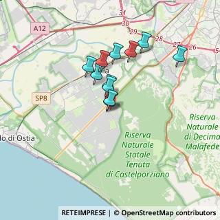 Mappa Via Antonio Bazzini, 00124 Roma RM, Italia (2.87545)