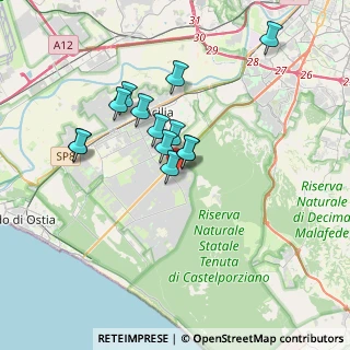 Mappa Via Antonio Bazzini, 00124 Roma RM, Italia (3.03692)