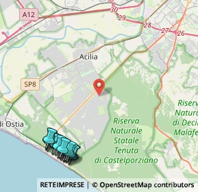 Mappa Via Antonio Bazzini, 00124 Roma RM, Italia (6.2525)
