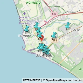 Mappa Via Arsiero, 00054 Fiumicino RM, Italia (2.85636)