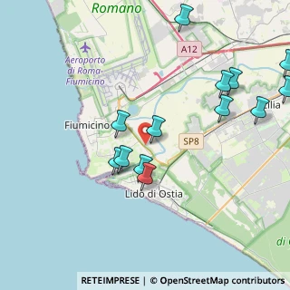 Mappa Via Arsiero, 00054 Fiumicino RM, Italia (4.80154)