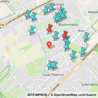 Mappa Via Nicomaco, 00125 Roma RM, Italia (1.2195)