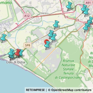 Mappa Via Nicomaco, 00125 Roma RM, Italia (6.47824)