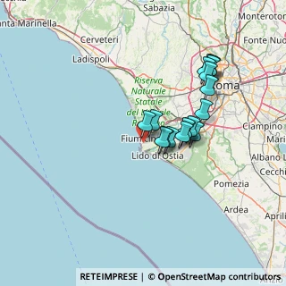 Mappa Via Giuseppe Moschini, 00054 Fiumicino RM, Italia (12.49412)