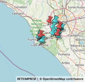 Mappa Via Gesualdo, 00100 Ostia Antica RM, Italia (9.626)