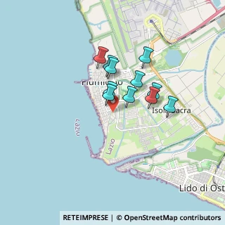 Mappa Via Vistola, 00054 Fiumicino RM, Italia (1.32636)