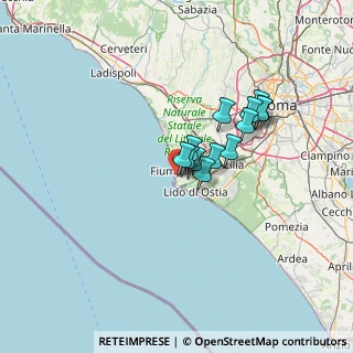 Mappa Via Vistola, 00054 Fiumicino RM, Italia (9.90692)