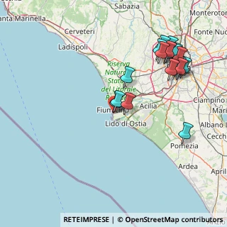 Mappa Via Vistola, 00054 Fiumicino RM, Italia (19.2665)
