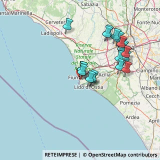 Mappa Via Vistola, 00054 Fiumicino RM, Italia (15.5805)