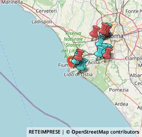 Mappa Via Antonio Angeloni, 00054 Fiumicino RM, Italia (12.71632)